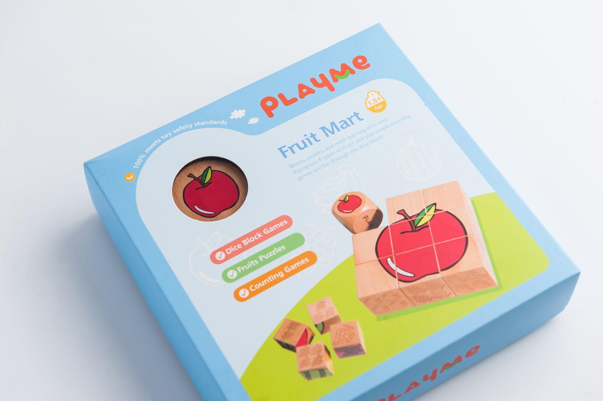 PlayMe Fruit Mart Cube Puzzle 1.5+ | The Nest Attachment Parenting Hub
