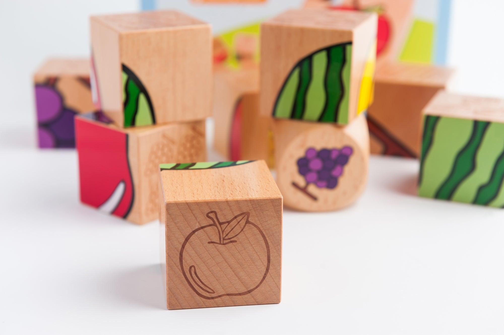 PlayMe Fruit Mart Cube Puzzle 1.5+ | The Nest Attachment Parenting Hub