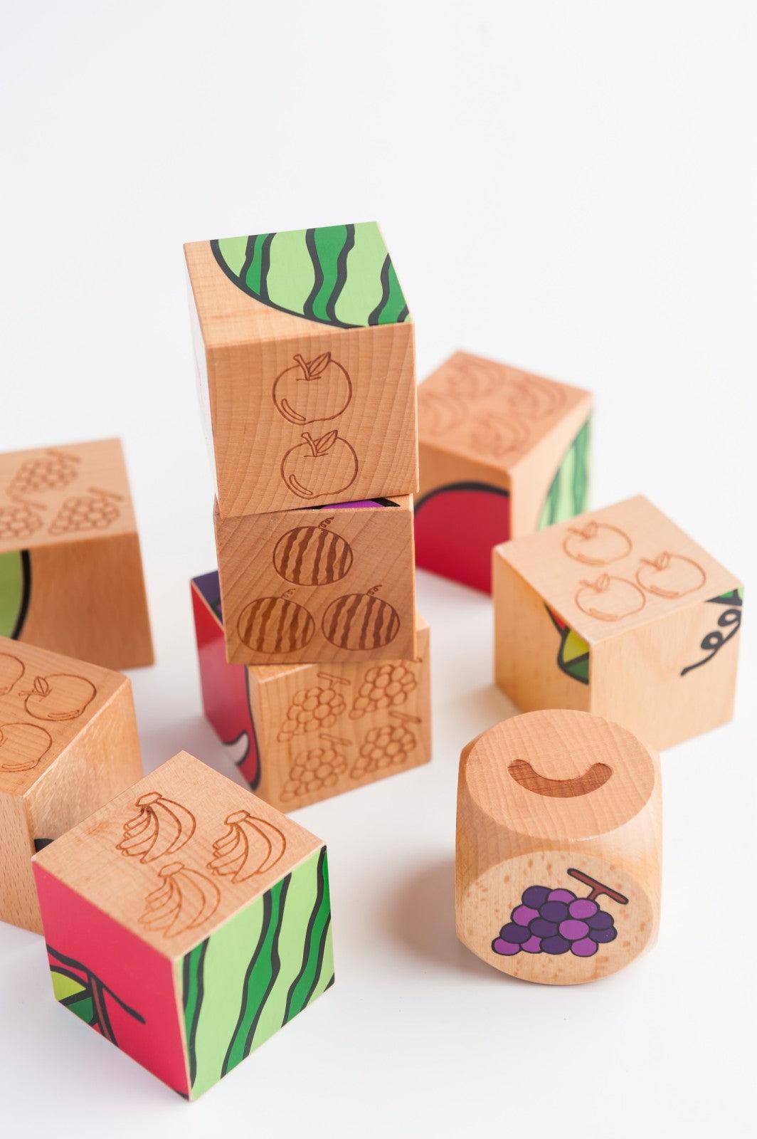 PlayMe Fruit Mart Cube Puzzle 1.5+ | The Nest Attachment Parenting Hub