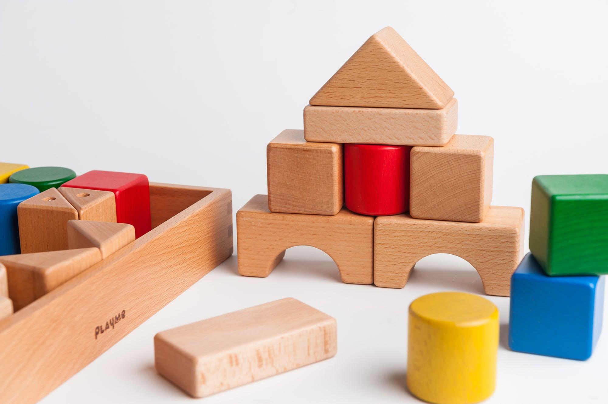 PlayMe Transformable Blocks 40 pc Set | The Nest Attachment Parenting Hub