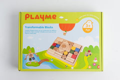 PlayMe Transformable Blocks 40 pc Set with FREE One (1) set of PlayMe Expansion Pack | The Nest Attachment Parenting Hub