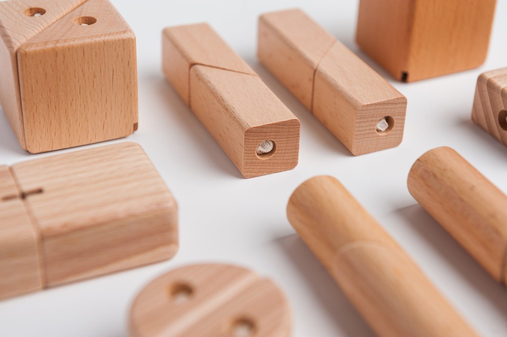 PlayMe Transformable Blocks 40 pc Set with FREE One (1) set of PlayMe Expansion Pack | The Nest Attachment Parenting Hub