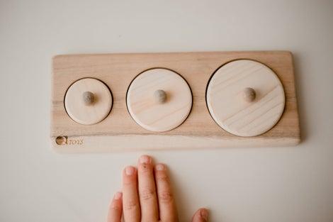 QToys 3 Circle Puzzle (Deluxe Baby Range) 207 | The Nest Attachment Parenting Hub