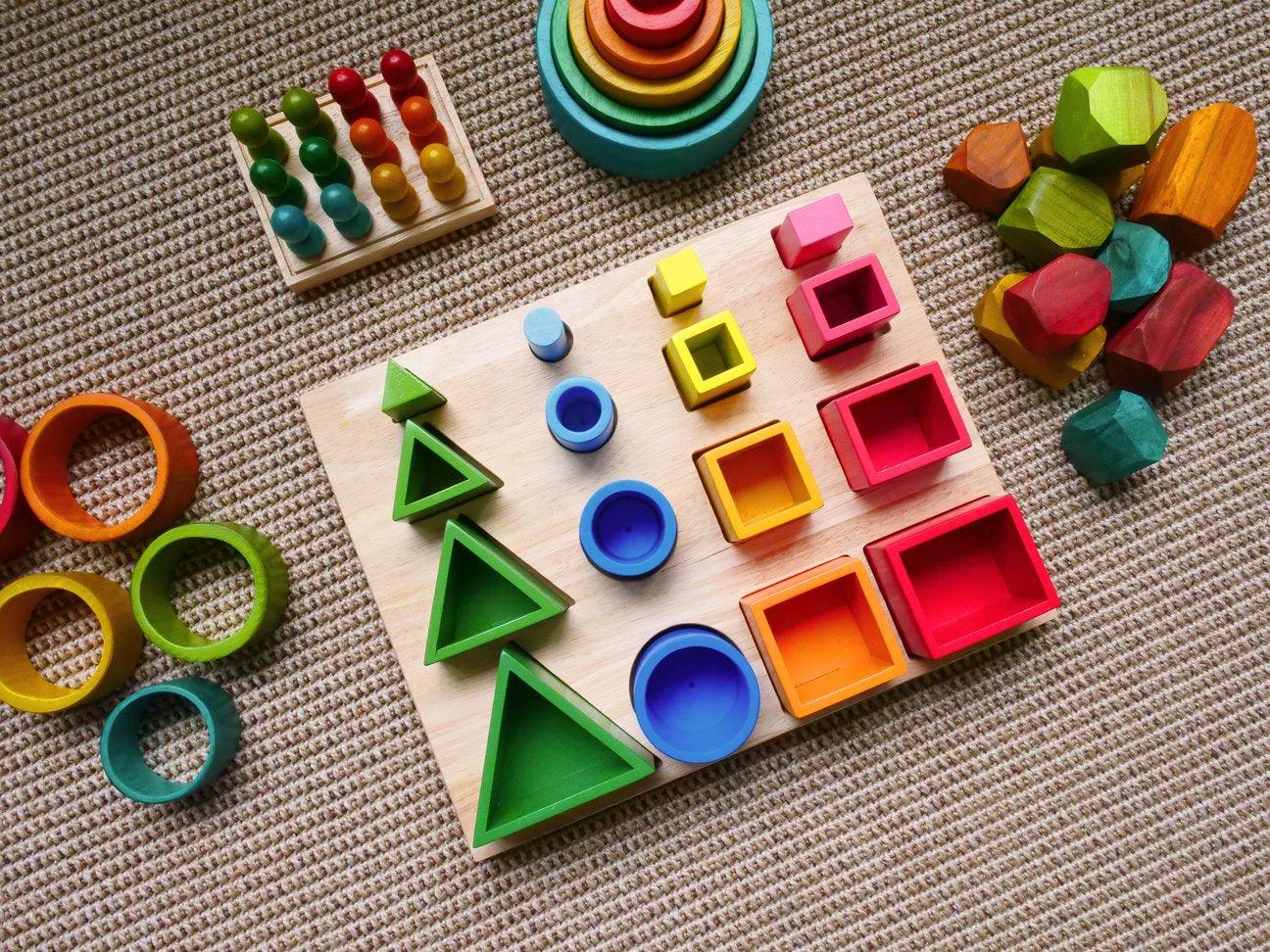 QToys 3D Sorting & Nesting Board 246 | The Nest Attachment Parenting Hub