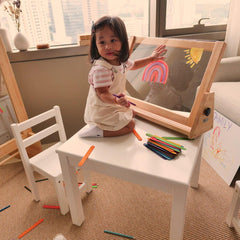 QToys 4 in 1 Table Easel 106 | The Nest Attachment Parenting Hub