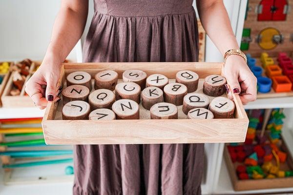 Qtoys Alphabet Threading Set 560 | The Nest Attachment Parenting Hub