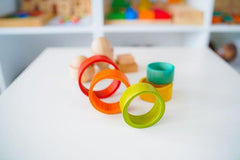 QToys Bamboo Stacking Rings 657 | The Nest Attachment Parenting Hub