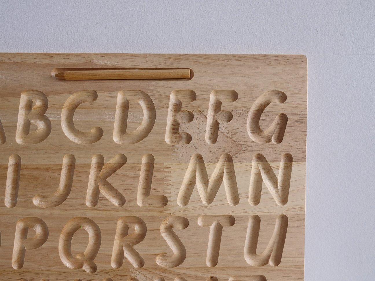 QToys Capital Letter Tracing Board 483 - Clearance | The Nest Attachment Parenting Hub