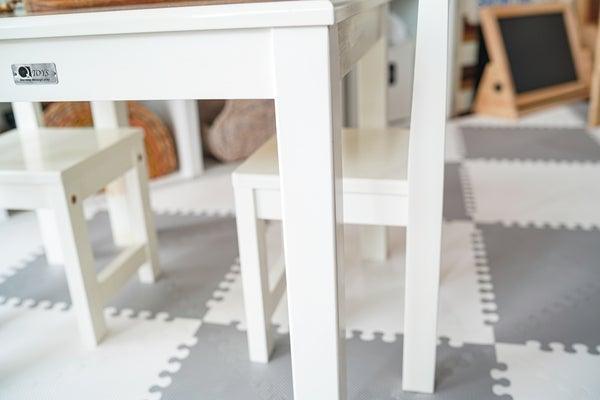 Qtoys Children's White Table & Chair Set 033 & 091 | The Nest Attachment Parenting Hub