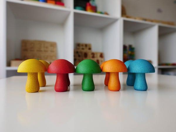 QToys Colored Mushroom 489 | The Nest Attachment Parenting Hub