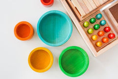 QToys Colored Nesting & Stacking Bowls 516 | The Nest Attachment Parenting Hub