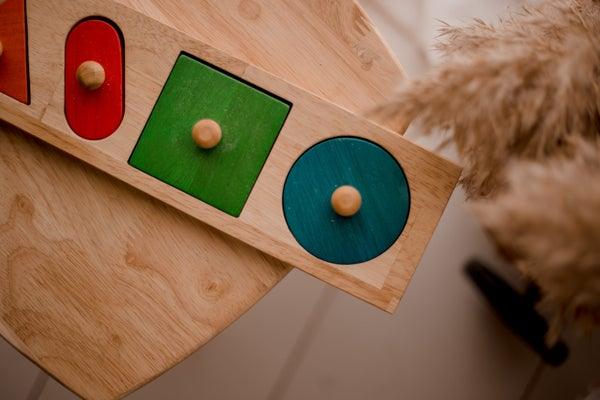 QToys Giant Shape Knob Puzzle 458 | The Nest Attachment Parenting Hub