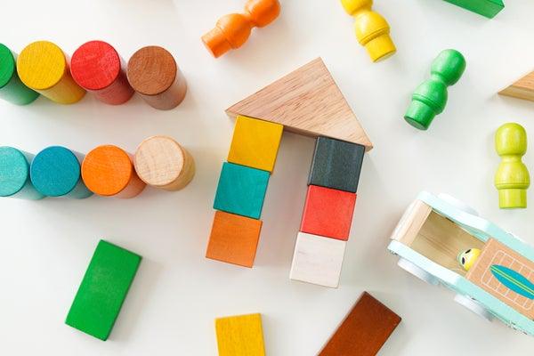 Qtoys Jumbo Natural Rainbow Blocks (86pcs) 480 | The Nest Attachment Parenting Hub