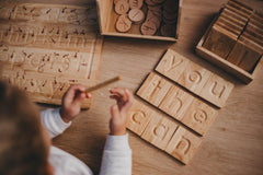 QToys Lowercase Letters Spelling Tiles | The Nest Attachment Parenting Hub
