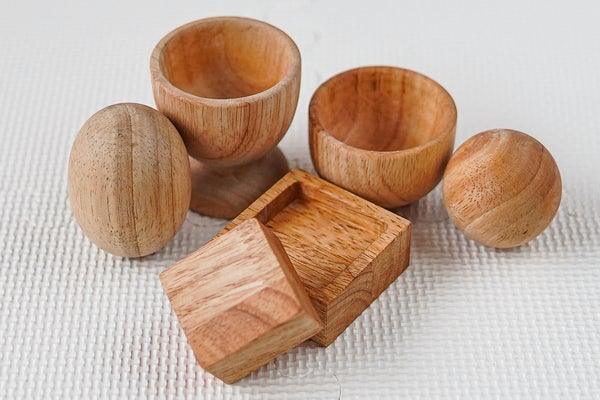 QToys Montessori Egg, Ball & Cube Set 654 | The Nest Attachment Parenting Hub