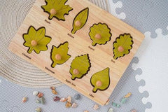 QToys Montessori Leaf Puzzle | The Nest Attachment Parenting Hub