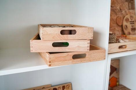 QToys Montessori Nesting Trays (set of 3) 845 | The Nest Attachment Parenting Hub