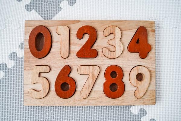 QToys Natural Number Puzzle 951 | The Nest Attachment Parenting Hub