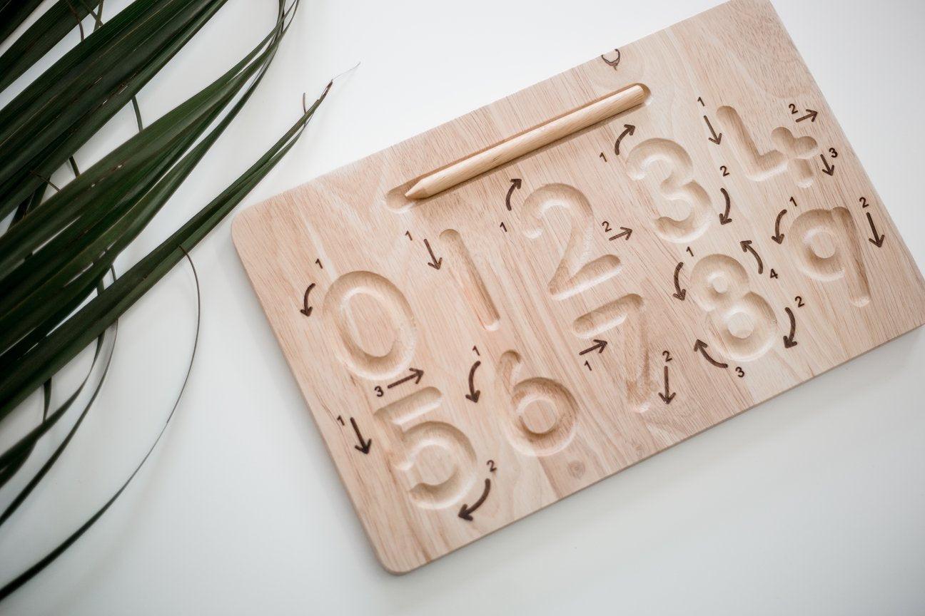 QToys Number Tracing board 485 | The Nest Attachment Parenting Hub