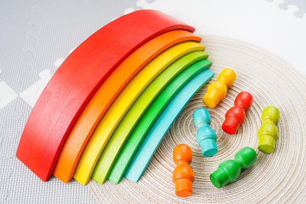 QToys Rainbow Arch Set 529 | The Nest Attachment Parenting Hub