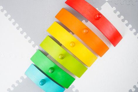 QToys Rainbow Arch Set 529 | The Nest Attachment Parenting Hub