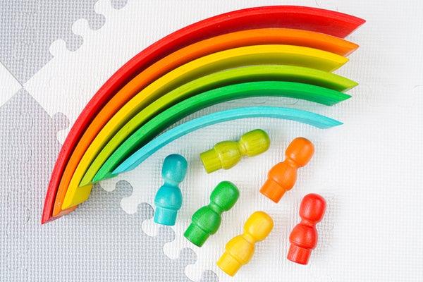 QToys Rainbow Arch Set 529 | The Nest Attachment Parenting Hub
