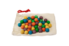 Qtoys Rainbow Wooden Balls (Set of 50) 490 | The Nest Attachment Parenting Hub