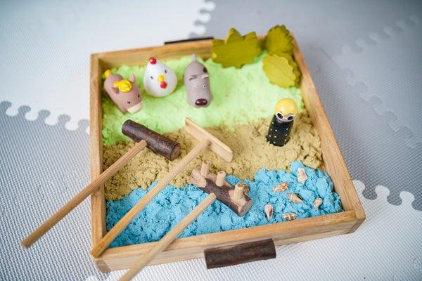 QToys Sand Tray & Play Set 499 | The Nest Attachment Parenting Hub