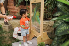 QToys Toddler Perspex Easel 592 | The Nest Attachment Parenting Hub
