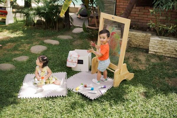 QToys Toddler Perspex Easel 592 | The Nest Attachment Parenting Hub
