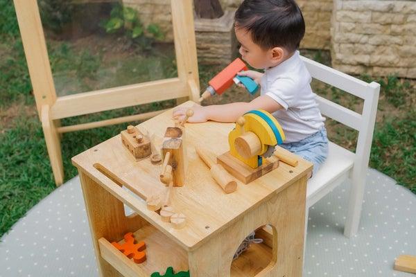 Qtoys Wooden Work Bench 451 | The Nest Attachment Parenting Hub