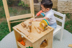 Qtoys Wooden Work Bench | The Nest Attachment Parenting Hub