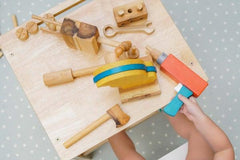 Qtoys Wooden Work Bench | The Nest Attachment Parenting Hub