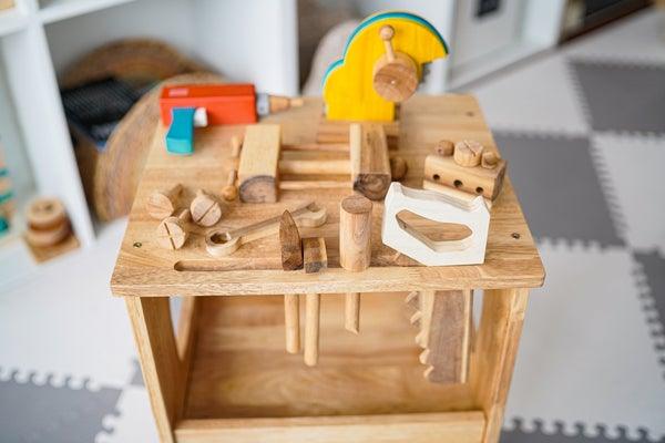 Qtoys Wooden Work Bench 451 | The Nest Attachment Parenting Hub