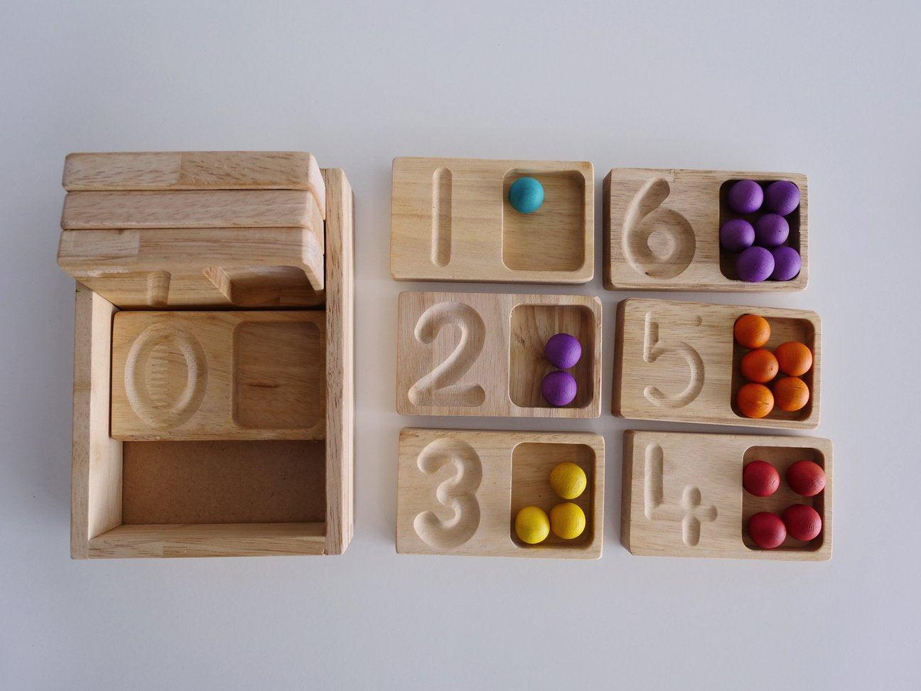 QToys Writing and Counting Tray 486 | The Nest Attachment Parenting Hub