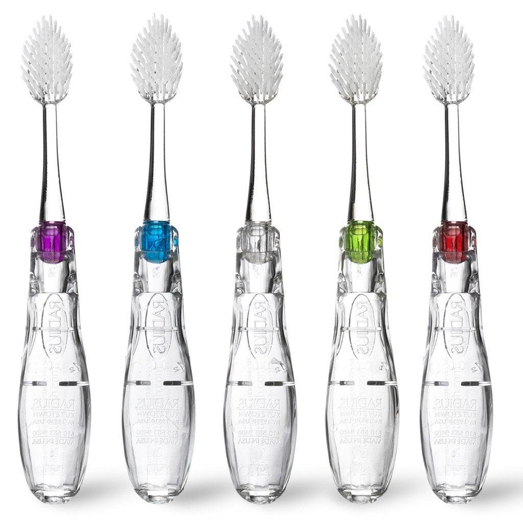 Radius Tour Travel Brush w/ Replaceable Head | The Nest Attachment Parenting Hub