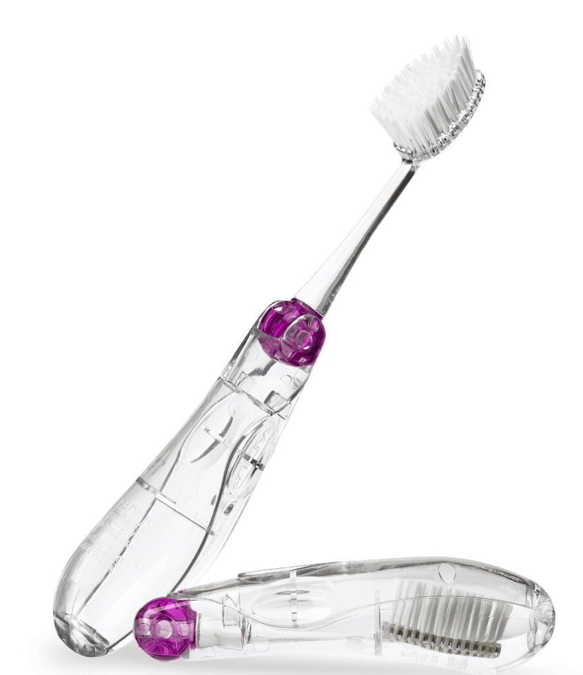 Radius Tour Travel Brush w/ Replaceable Head | The Nest Attachment Parenting Hub