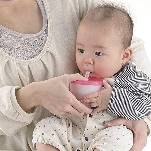 Richell Aqulea Cup de Straw Training Mug 6m+ | The Nest Attachment Parenting Hub