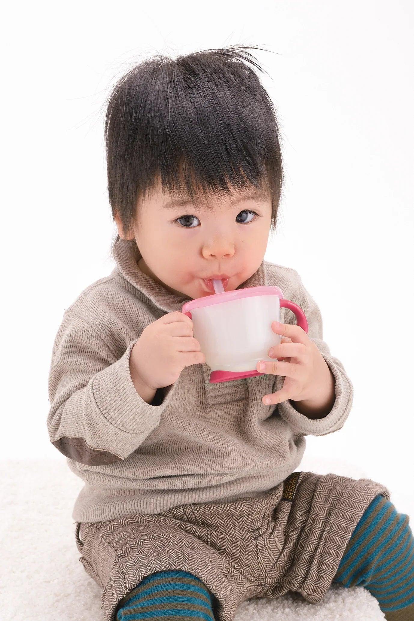 Richell Aqulea Cup de Straw Training Mug 6m+ | The Nest Attachment Parenting Hub