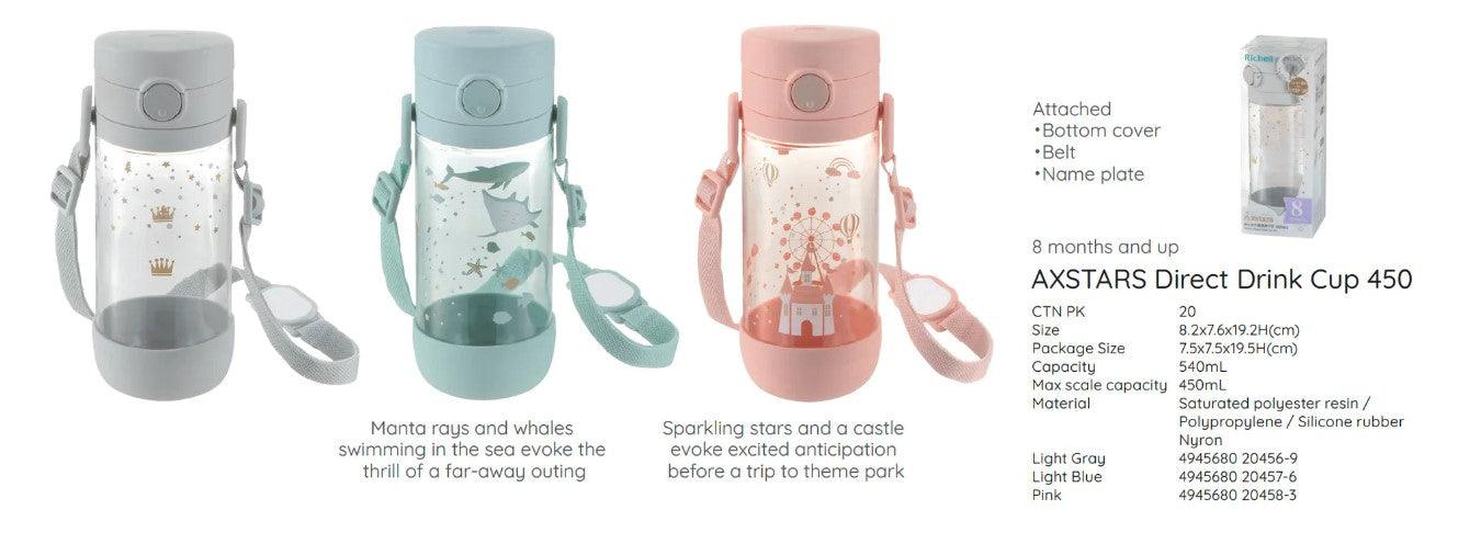 Richell Axstars Direct Drink Cup 450ml | The Nest Attachment Parenting Hub