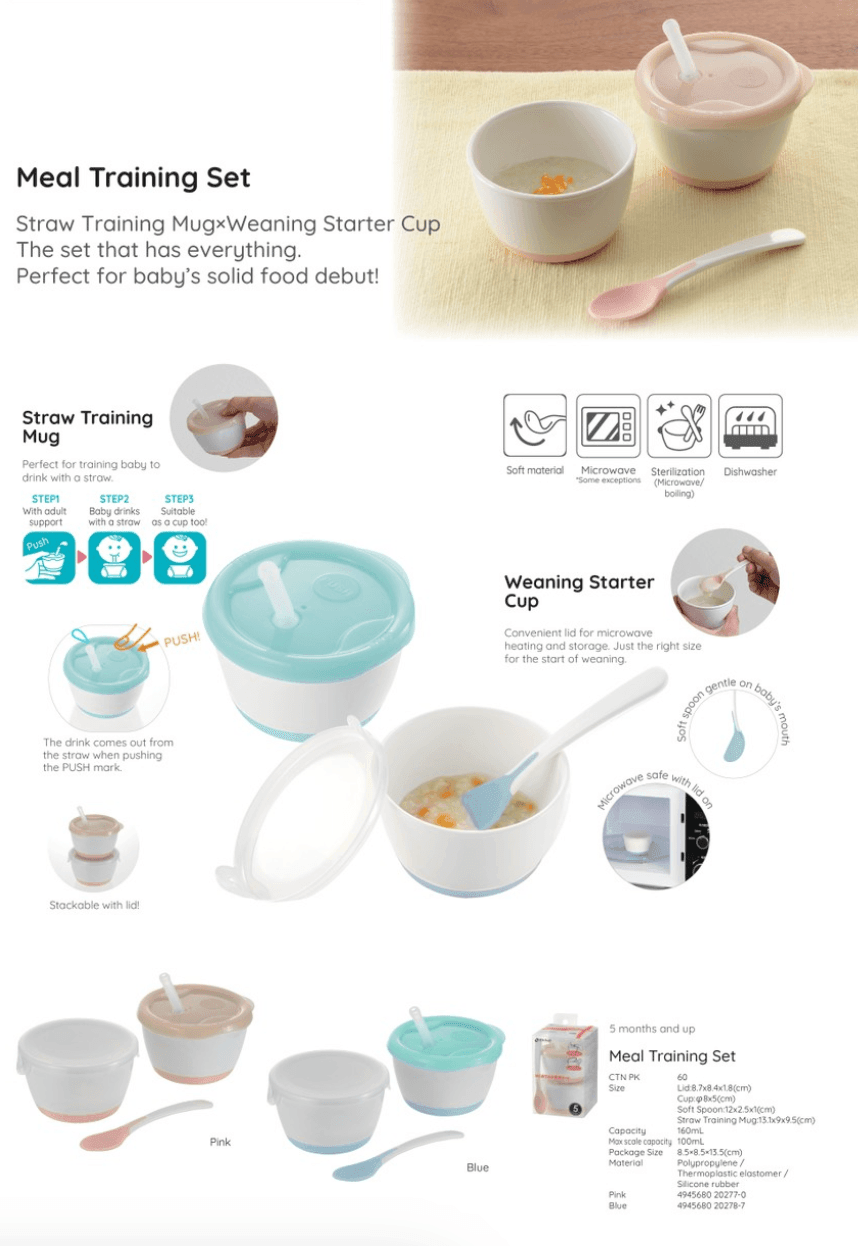 Richell Meal Training Set 5m+ | The Nest Attachment Parenting Hub