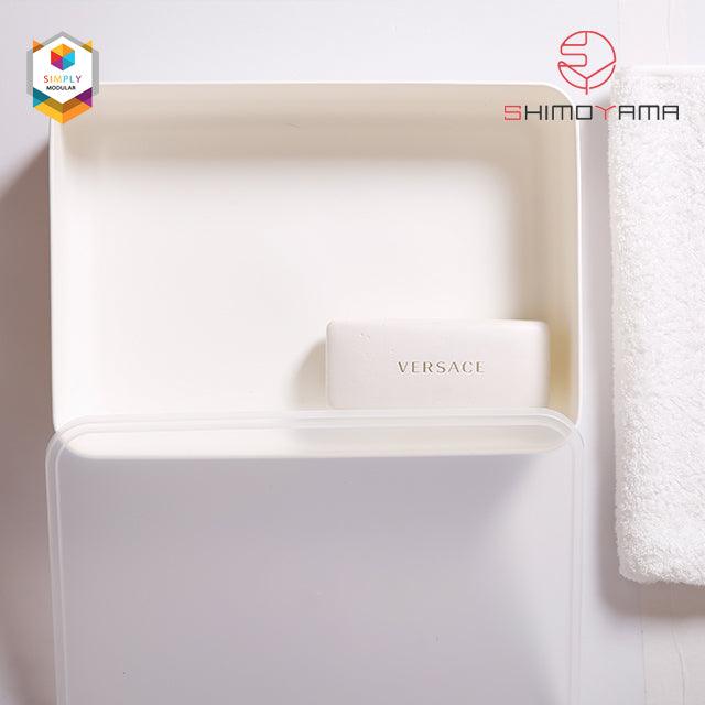 Shimoyama Muji Style Small White Flat Storage Box Cabinet Organizer with Lid | The Nest Attachment Parenting Hub