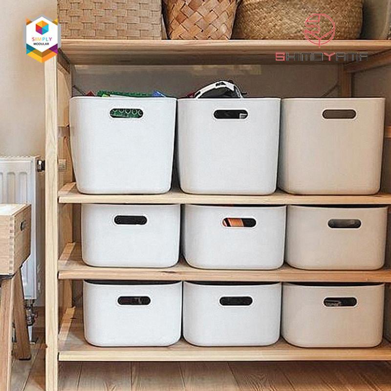 Shimoyama PE Storage Soft Touch Deep without Lid Gray - Size A | The Nest Attachment Parenting Hub