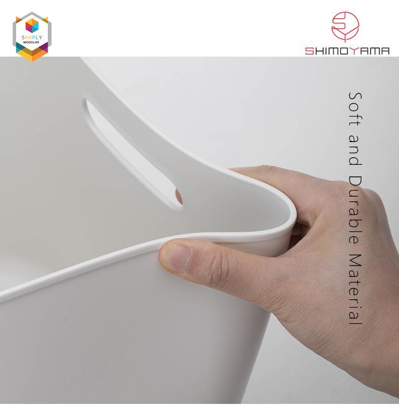 Shimoyama PE Storage Soft Touch Deep without Lid Gray - Size A | The Nest Attachment Parenting Hub