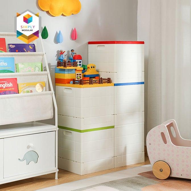 Shimoyama Toy Bricks Foldable Bin Organizer Storage Box w/ Lid | The Nest Attachment Parenting Hub