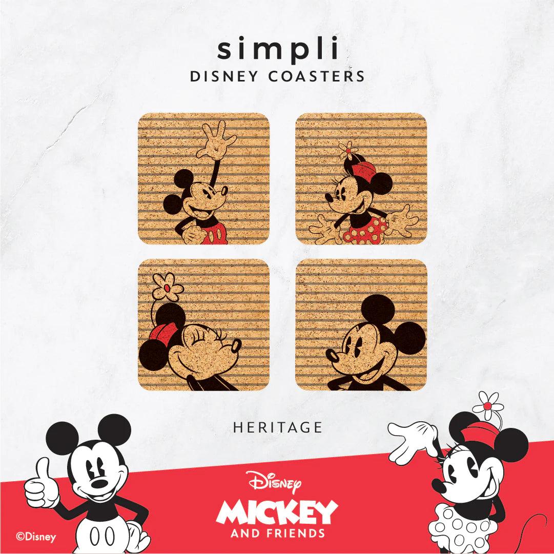 Simpli Disney Home Collection Mickey Cork Coasters 4s | The Nest Attachment Parenting Hub