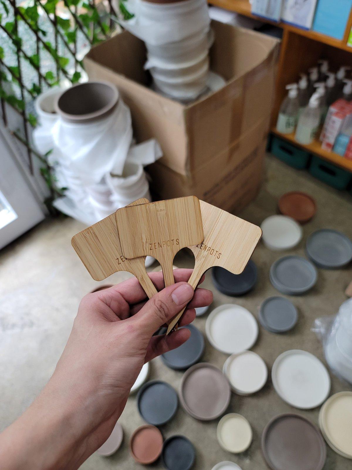 Simpli Zenpots Bamboo Plant Tags | The Nest Attachment Parenting Hub