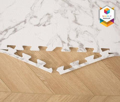 Simply Modular Puzzle Mat (6 Tiles) - Marble | The Nest Attachment Parenting Hub