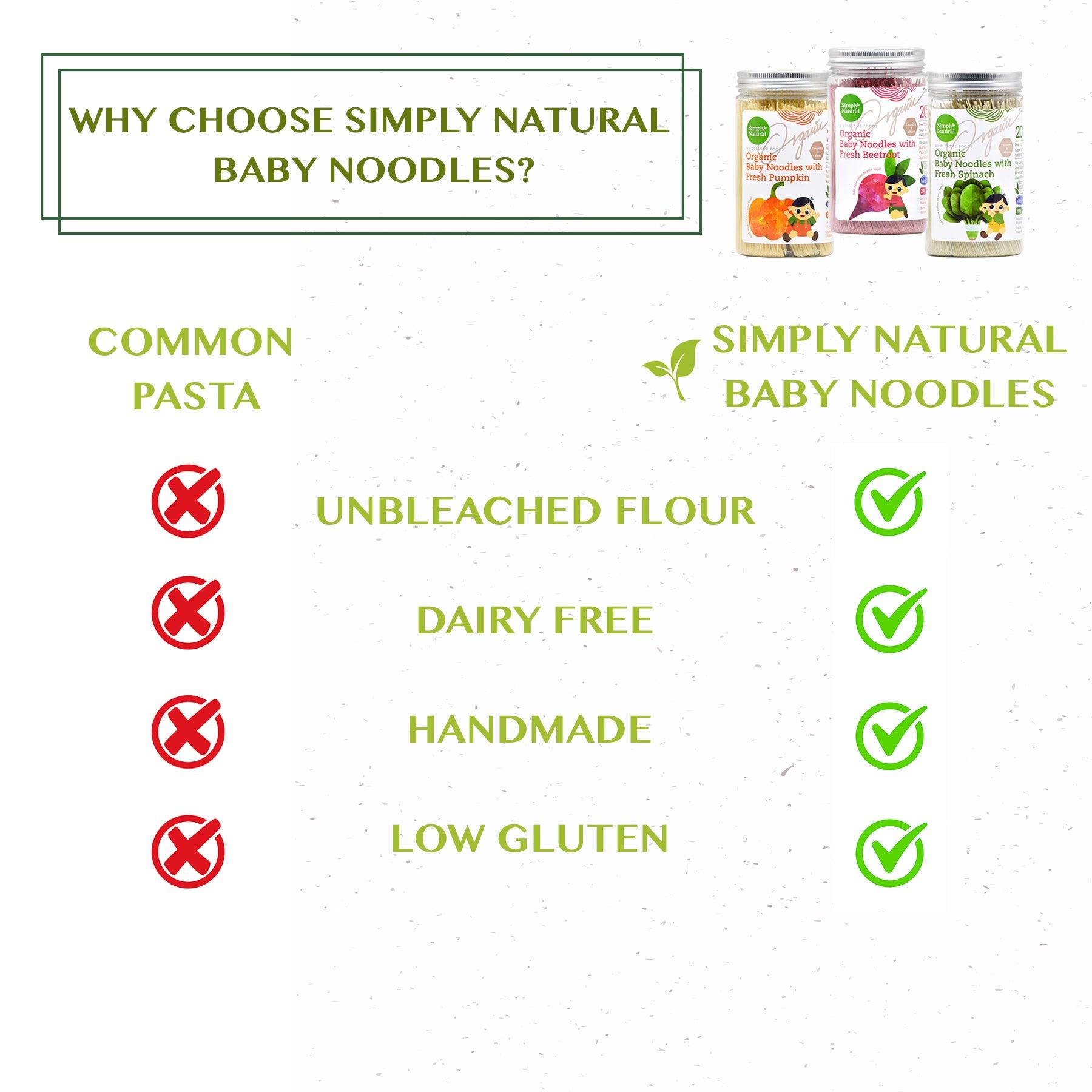 Simply Natural Organic Baby Noodles 7m+ | The Nest Attachment Parenting Hub