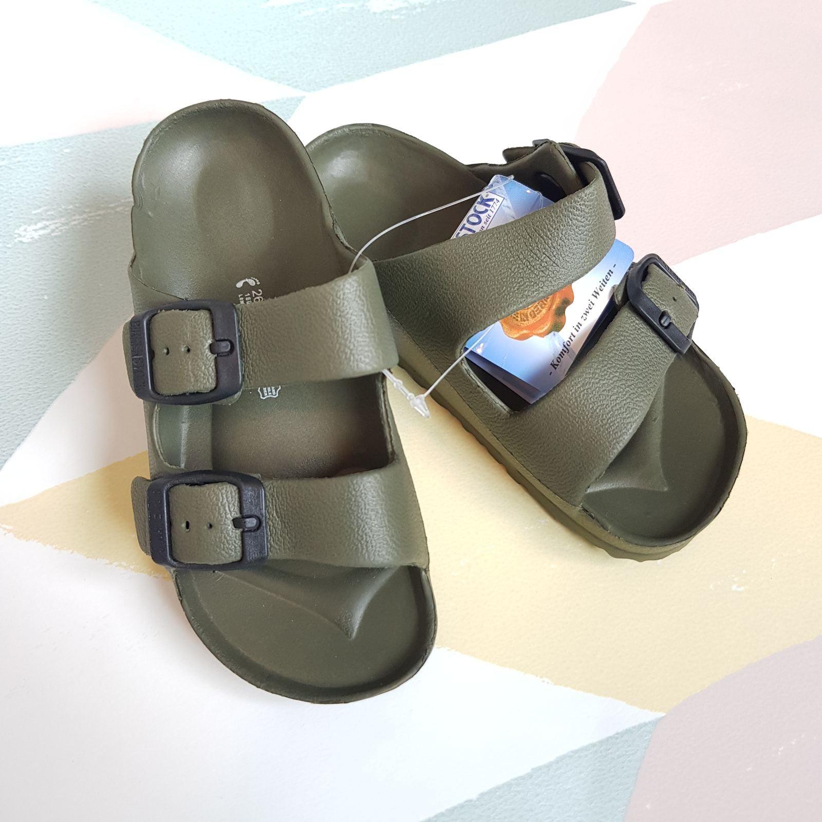 Slip-on Adjustable & Lightweight Slippers - Dark Green | The Nest Attachment Parenting Hub